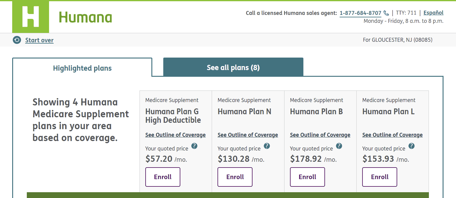 Humana medicare supplement plans insurance plan instantly quotes online